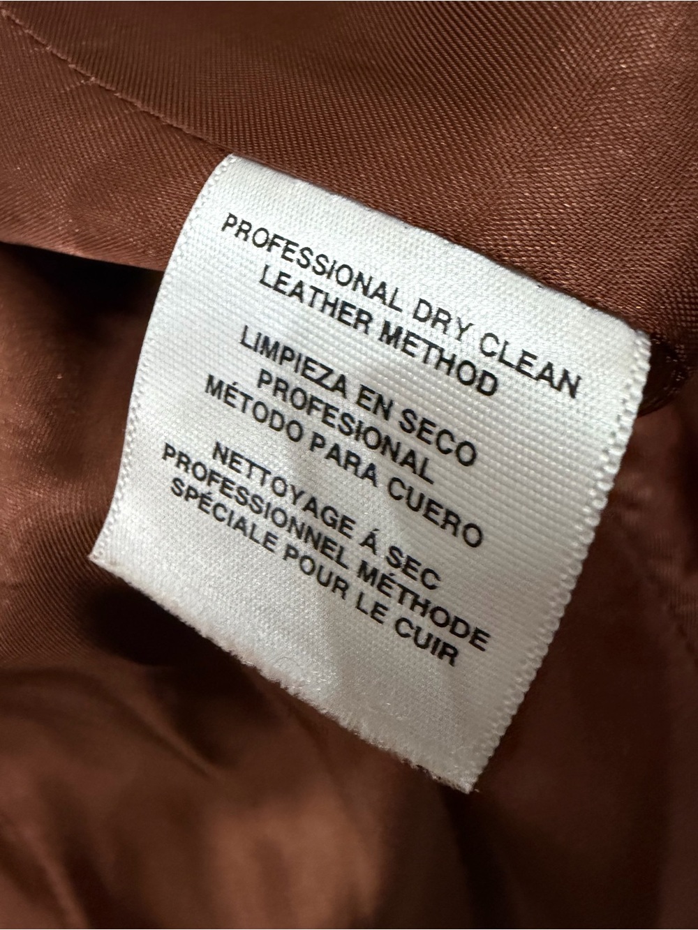 Vintage Jones New York Cognac Brown Genuine Leather Blazer Jacket - Size 12 Y2K - Picture 4 of 9